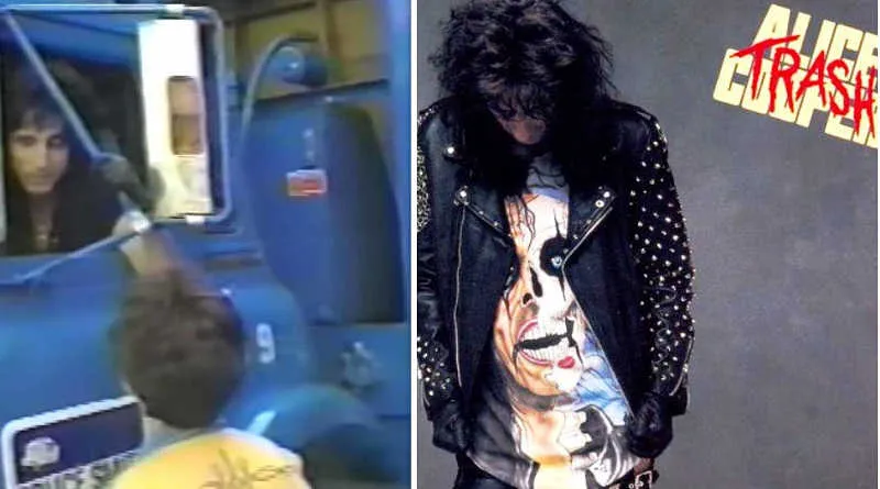 Όταν ο Alice Cooper μοίραζε το "Trash" με απορριμματοφόρο