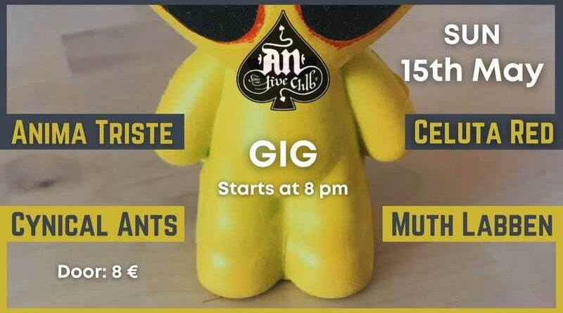 Celuta Red, Anima Triste, Cynical Ants, Muth Labben @ An Club
