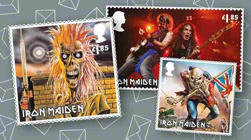 IRON MAIDEN: 12 συλλεκτικά γραμματόσημα απο τα Βρετανικά Ταχυδρομεία