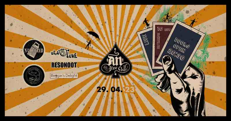 Ulalume, Resonoot, N'Cheezed, The Smoking Hiccup Machine, Beggar's Delight @ An Club