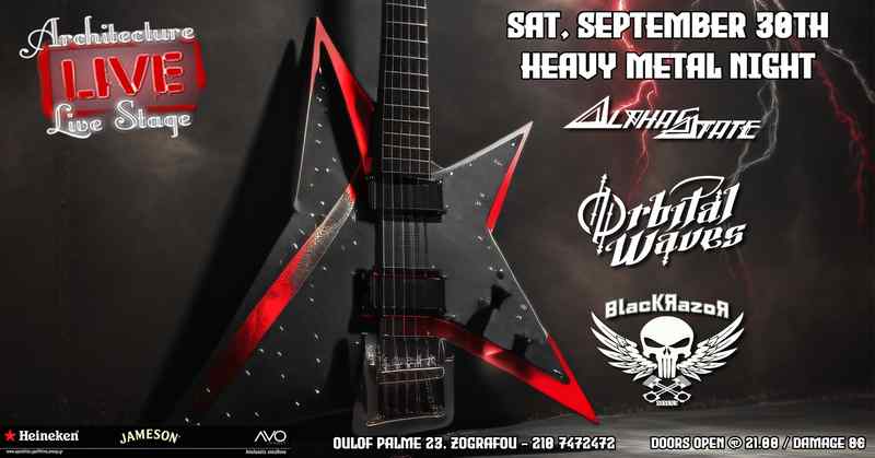 Alphastate, Orbital Waves, Blackrazor @ Architecture