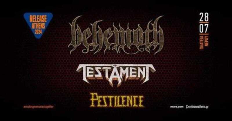 Behemoth και Testament τον Ιούλιο στο Release Athens