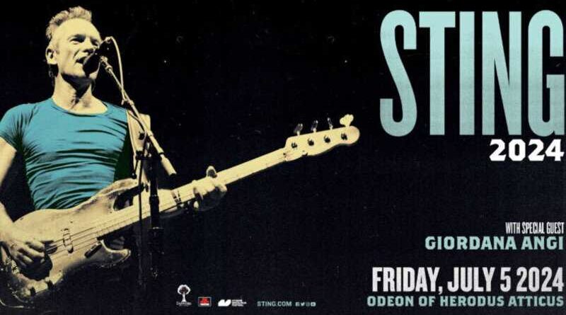 Ο Sting τον Ιούλιο στο Ηρώδειο