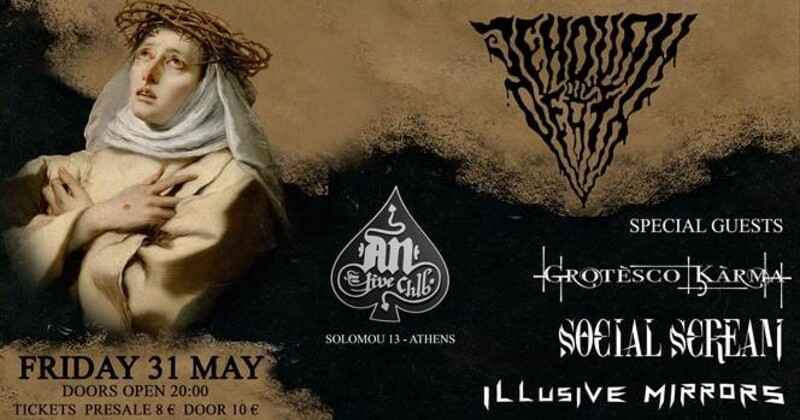 Jehovah on Death, Grotesco Karma, Social Scream, Illusive Mirrors @ An Club