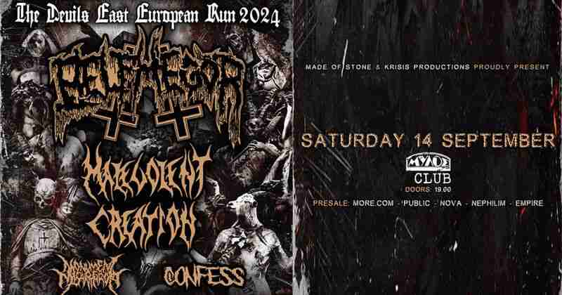 Belphegor, Malevolent Creation, Confess, Monument of Misanthropy @ Mylos Club