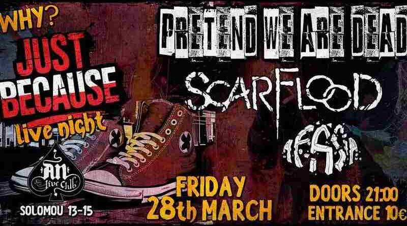 Pretend We Are Dead, Scarflood, Afasia @ An Club