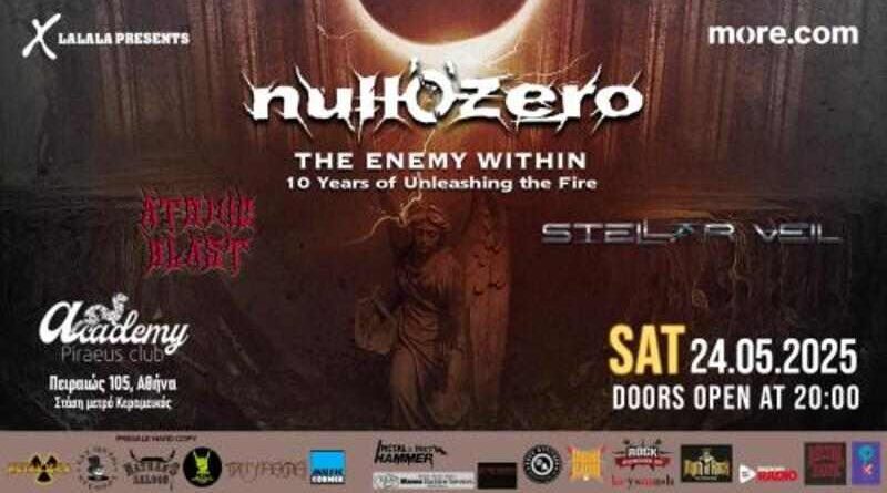 Null O Zero, Stellar Veil, Atomic Blast @ Piraeus Club Academy
