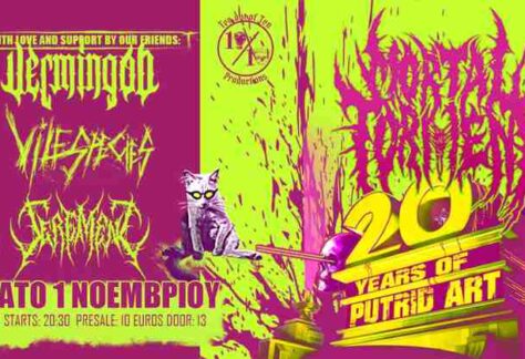 Mortal Torment, Vermingod, Vile Species, Serement @ An Club