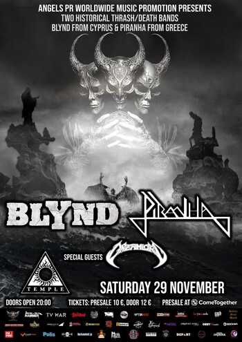 Blynd, Piranha, Dreamlord @ Temple Athens