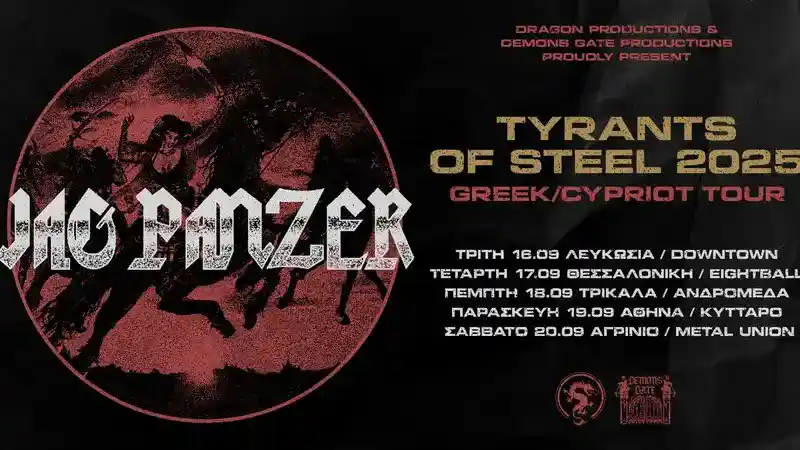 Jag Panzer Tyrants of Steel Tour 2025