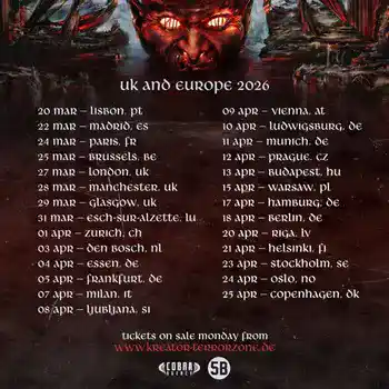 Kreator - Krushers Of The World tour2