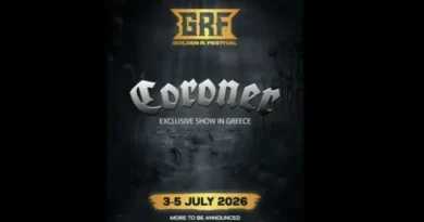 Οι Coroner στην Ελλάδα και στο Golden R. Festival 2026