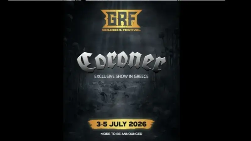 Οι Coroner στην Ελλάδα και στο Golden R. Festival 2026