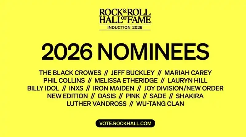 Οι 17 υποψήφιοι για το Rock and Roll Hall of Fame 2026