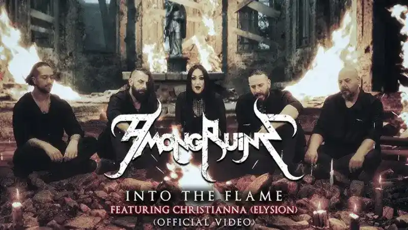 AMONGRUINS: Νέο video για το "Into The Flame" feat. Christianna (Elysion)