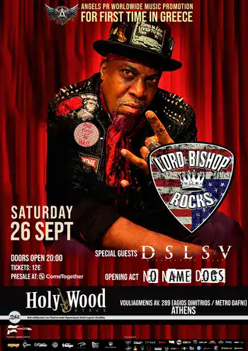 Lord Bishop Rocks, Disillusive Play, No Name Dogs @ HolyWood Stage αφίσα