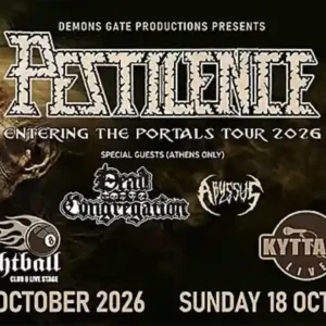 Pestilence live in Greece 2026