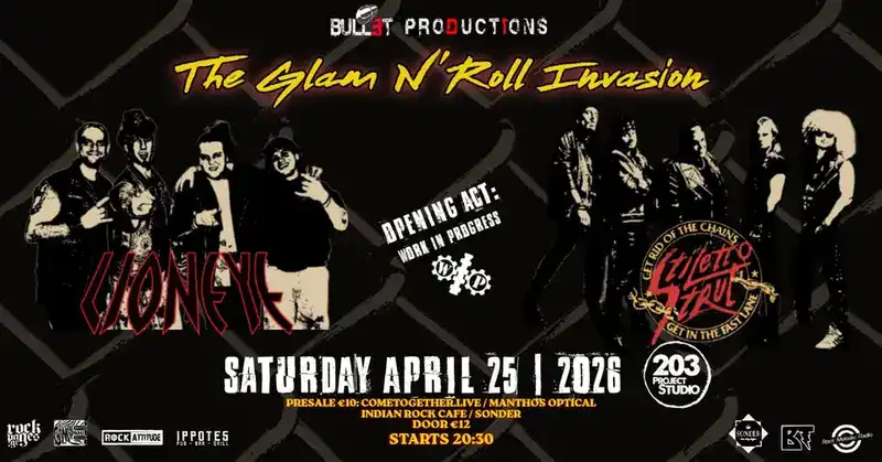 Lioneye, Stiletto Strut, Work In Progress @ Studio 203