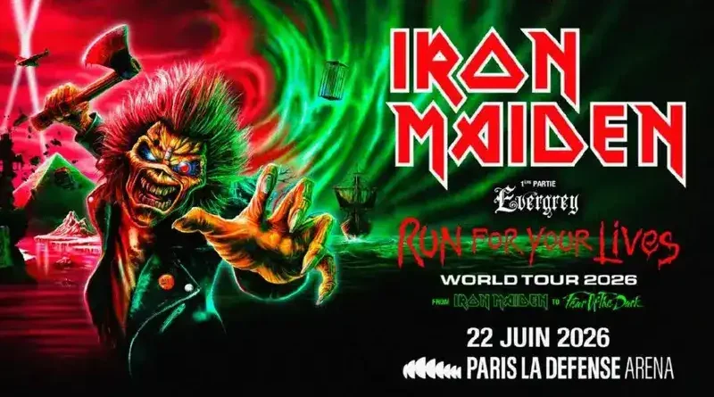 IRON MAIDEN: Διακόπηκε η συναυλία στο Παρίσι λόγω μπλακ άουτ