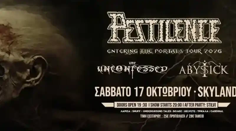 Pestilence, The Unconfessed, I Abyssick @ Skyland