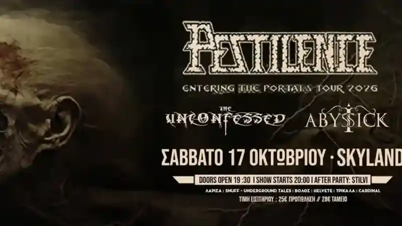 Pestilence, The Unconfessed, I Abyssick @ Skyland