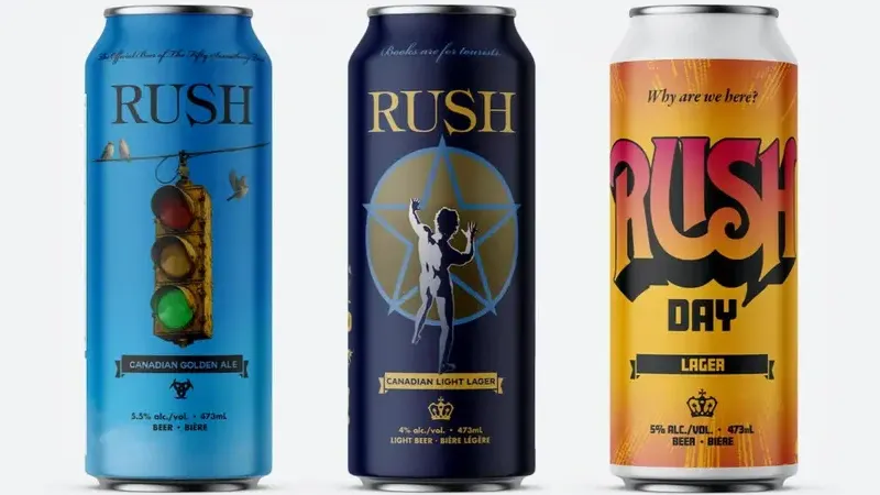 RUSH: Νέες συλλεκτικές μπύρες ενόψει του Rush Day 2026 και της περιοδείας "Fifty Something"