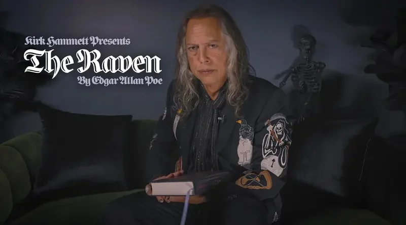 Ο Kirk Hammett απαγγέλλει το "The Raven" του Edgar Allan Poe για το Halloween